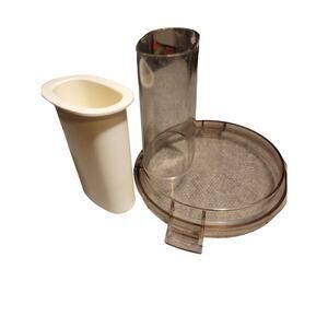 Hamilton Beach Scovill Food Processor Amber Lid and Pusher Vintage 710-4